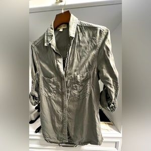 Linen Anthropologie shirt